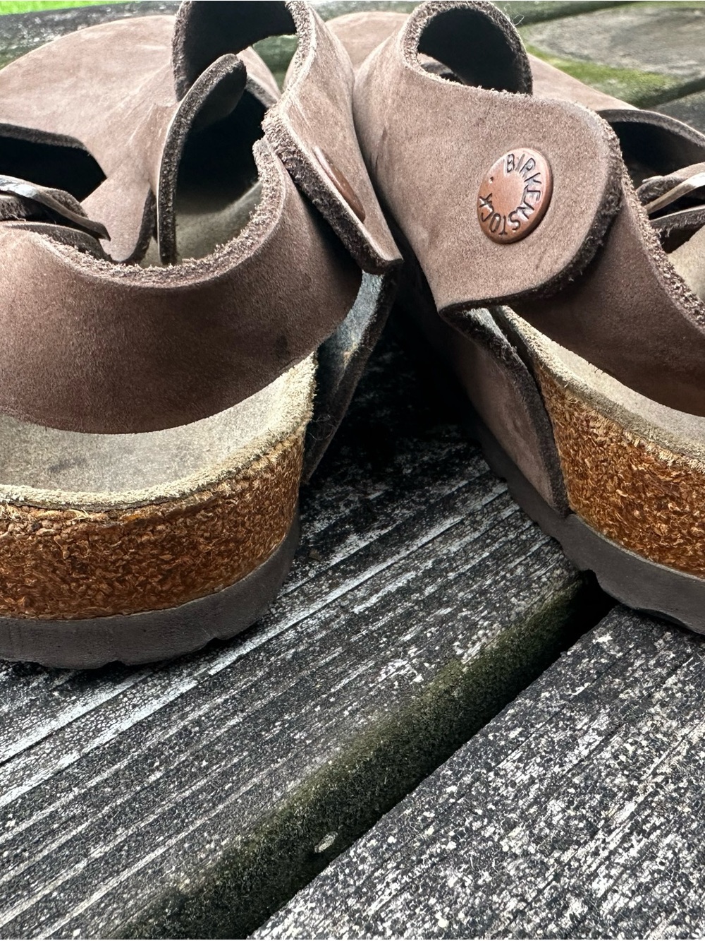 Birkenstock Bonn Slingback Suede Clogs in Taupe Brown size 41, women's 10 - Picture 5 of 10